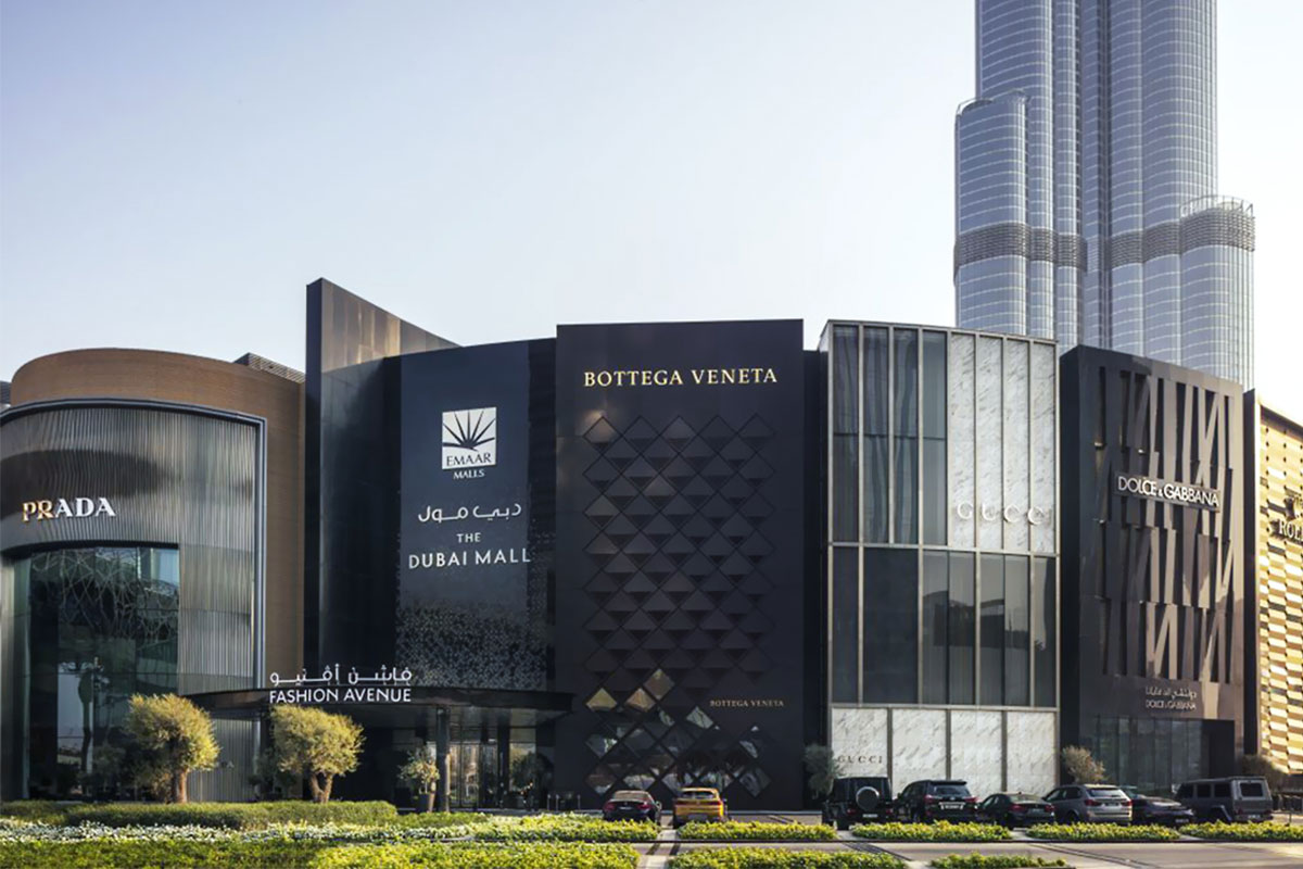 Dubai Mall, Louis Vuitton, Prada, Bottega Venetta