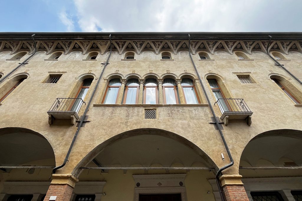 Restoration of Roccabonella palace Padua Italy