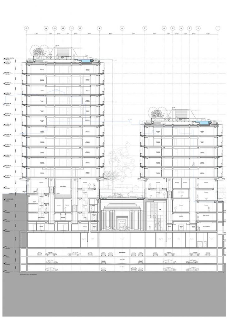 Incide Engineering design details facade luxury complex Sporting d'Hiver Monaco