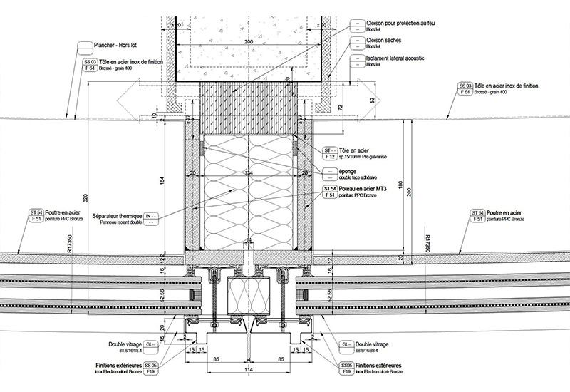 Incide Engineering design details facade luxury complex Sporting d'Hiver Monaco