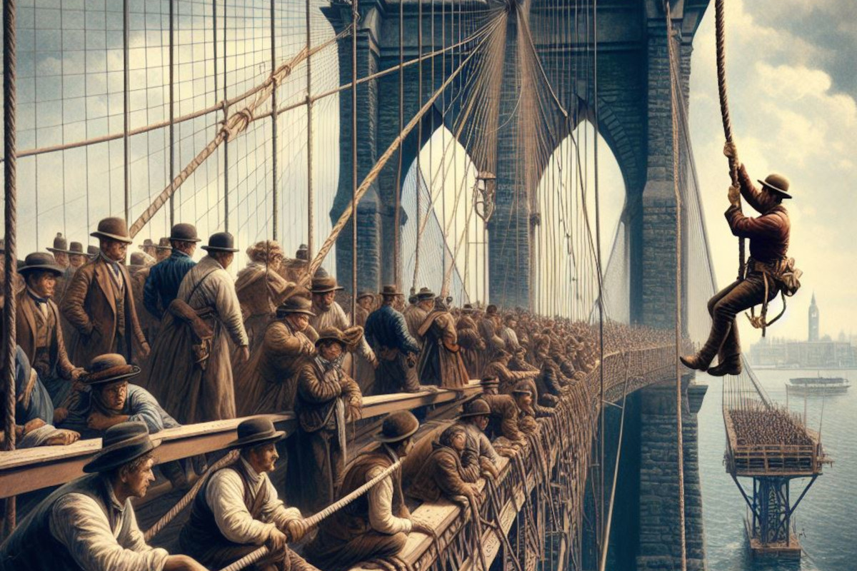 Farrington brooklyn bridge inauguration