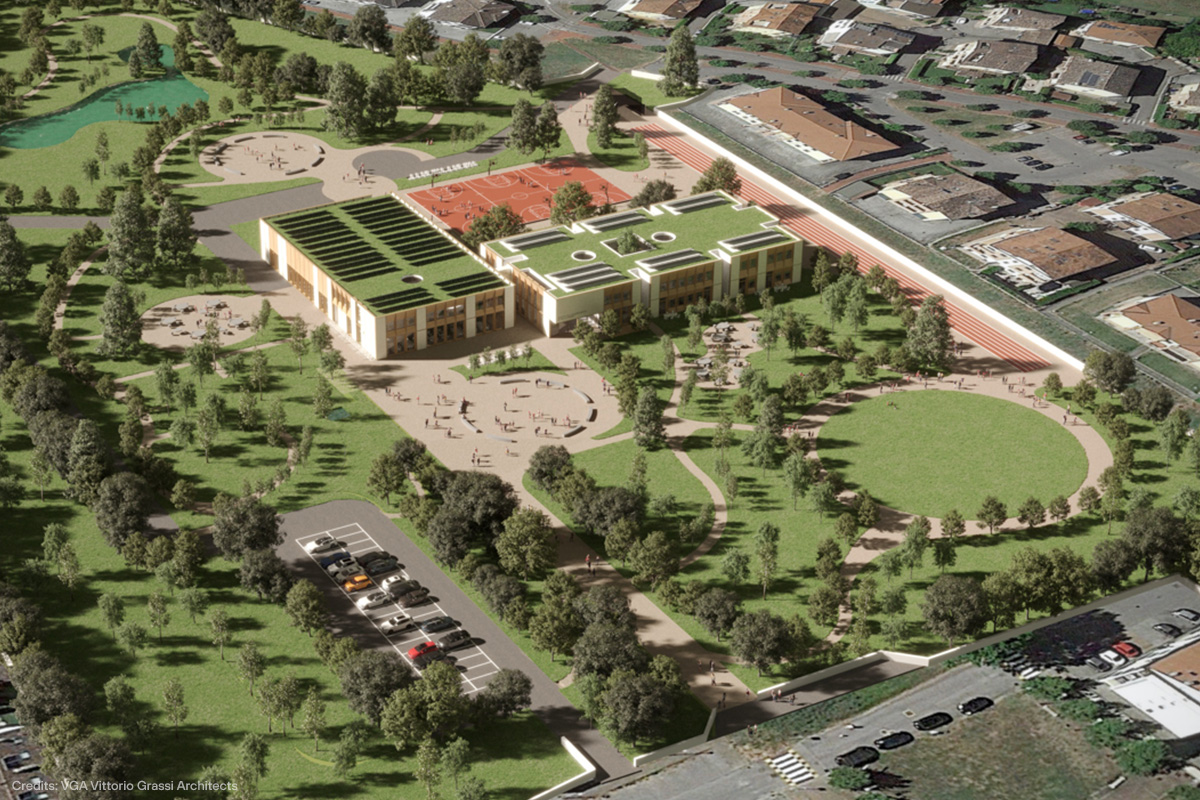 Istituto comprensivo di Villa Ferro vista generale 3d